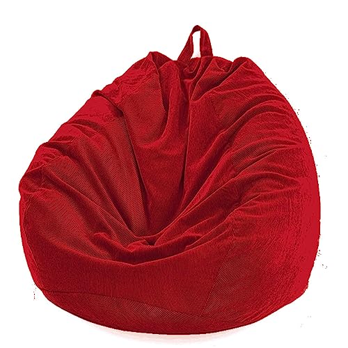Mateju Sitzsack, Gemütlich Sitzsack Kinder, sitzsack Erwachsene oder als Gaming Bean Bag, Außenbereich Relaxo Sitzsack Geeignet, für Lnnen oder Garten Zum Liegen oder Sitzen (M,Rot) von Mateju