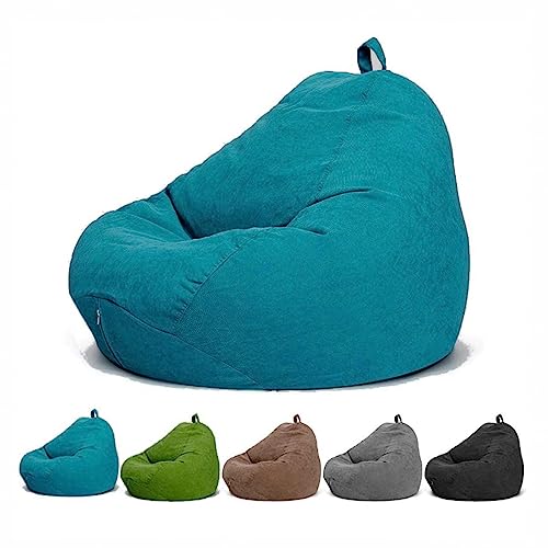 Mateju Sitzsack, Gemütlich Sitzsack Kinder, sitzsack Erwachsene oder als Gaming Bean Bag, Garten Sitzsack Geeignet für Wohnzimmer oder Kinderzimmer zum Liegen oder Sitzen (M,Dunkelblau) von Mateju