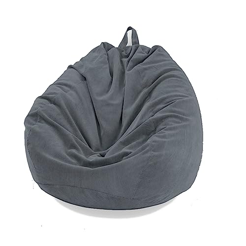Mateju Sitzsack, Gemütlich Sitzsack Kinder, sitzsack Erwachsene oder als Gaming Bean Bag, Garten Sitzsack Geeignet für Wohnzimmer oder Kinderzimmer zum Liegen oder Sitzen (S,Anthrazit) von Mateju
