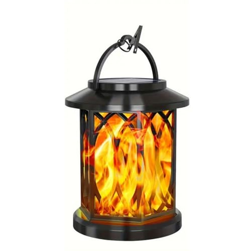 Mateju Solarlampen für Außen Garten Hängend 1/2 Stück Solarlaterne für Außen Schwarz Retro Solarleuchte Garten Balkon Wasserdicht Solar Laternen Gartendeko für Terrasse Rasen Hof Deko (Flamme,1 Stück) Mateju Solarlampen für Außen Garten Hängend 1/2 Stück Solarlaterne für Außen Schwarz Retro Solarleuchte Garten Balkon Wasserdicht Solar Laternen Gartendeko für Terrasse Rasen Hof Deko (Flamme,1 Stück) von Mateju