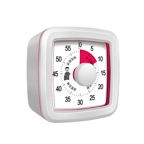 Mateju Visueller Timer Kinder 60 Minuten Countdown Timer für Erwachsene Leise Zahnputzuhr Lernuhr Küchentimer Zeit Management Werkzeug Tool für Schule Büro (Grüne Sonne,One Size) von Mateju