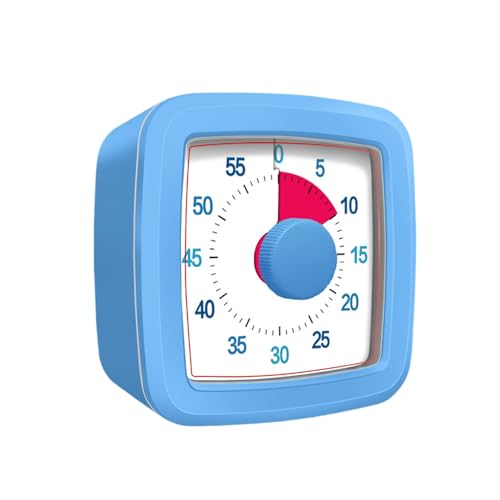 Mateju Visueller Timer Kinder 60 Minuten Countdown Timer für Erwachsene Leise Zahnputzuhr Lernuhr Küchentimer Zeit Management Werkzeug Tool für Schule Büro (Sonnenblume,One Size) von Mateju