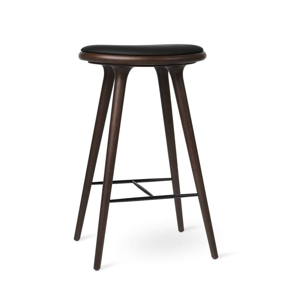 Mater - High Stool H74 Dark Stained Beech von Mater