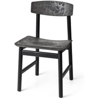 Mater - BM3162 Stuhl, Buche schwarz / schwarz (Coffee Waste Edition) von Mater