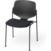 Mater - Nova Sea Stuhl mit Sitzpolster, schwarz von Mater