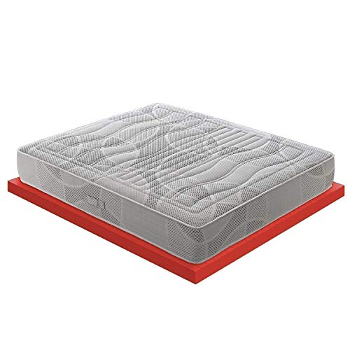 M&D - Memory Foam Matratze mit 11 verschiedenen Zonen – 7 cm Memory Foam - Zertifiziertes Medizinprodukt - 100% Made in Italy - Polifoam Model (140x200) von materassi e doghe