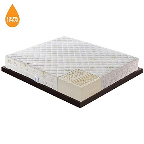 Matratze 100 % Latex mit 7 verschiedenen Liegezonen Modell Havana – orthopädisch – abnehmbarer Bezug – abnehmbarer Bezug aus Aloe Vera – ergonomisch – antibakteriell – milbendicht – schimmelresistent – zu 100% in Italien hergestellt – elastisch und formstabil – Doppelbett Einzelbett 160x200 von materassi e doghe