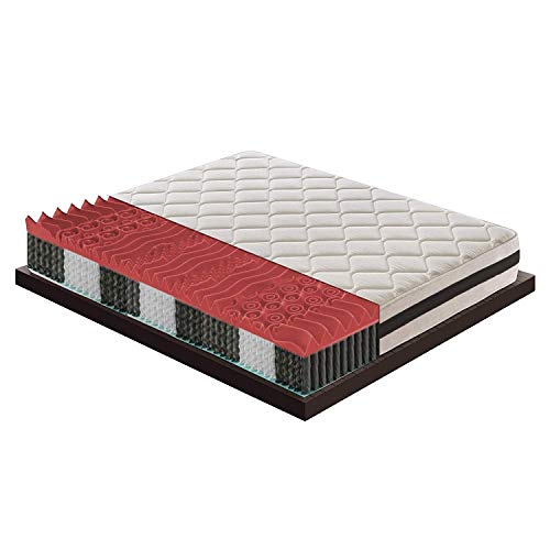 Memoryschaum-Matratze mit 11 verschiedenen Bereichen mit 7 cm orthopädischem MyMemory und Seidenbezug von M&D, 90x190cm - Single - 3FTx6FT3 von materassi e doghe