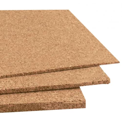 Materia Prima Korkplatte für Bastelarbeiten und Kunstprojekte, Mehrzweck-Korkplatte für Tafel oder Ständer, leicht zu schneiden, isolierende Korkplatte, 91,5 x 61 cm, Dicke 1,5 mm (2 pack). von Materia Prima