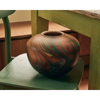 Handgefertigte Mangoholz Vase | Natürliche Maserung von Material26