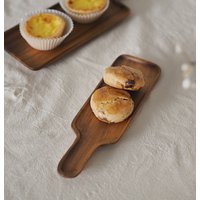 Servierbrett Aus Teakholz Mit Griff Servierbrett Aus Teakholz Mit Griff von Material26