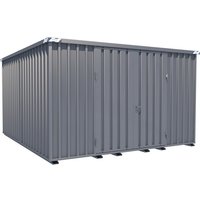 BOS® Materialcontainer, zerlegt, Holzfußboden, verzinkt, HxBxT 2.445 x 4.200 x 4.100 von BOS®