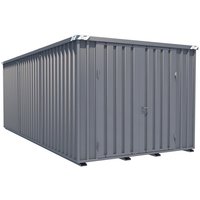 BOS® Materialcontainer, zerlegt, Holzfußboden, verzinkt, HxBxT 2.445 x 6.300 x 3.100 von BOS®