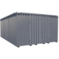 BOS® Materialcontainer, zerlegt, Holzfußboden, verzinkt, HxBxT 2.445 x 6.300 x 4.100 von BOS®