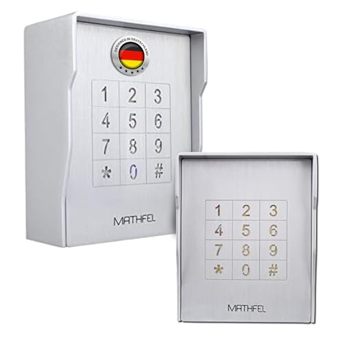 MATHFEL Smart Lock Elektronisches Türschloss für Haustür - Wetterfestes Codeschloss, IP66, Türöffner mit Code, Smartes Türschloss, Automatisches Türschloss AC230 von Mathfel