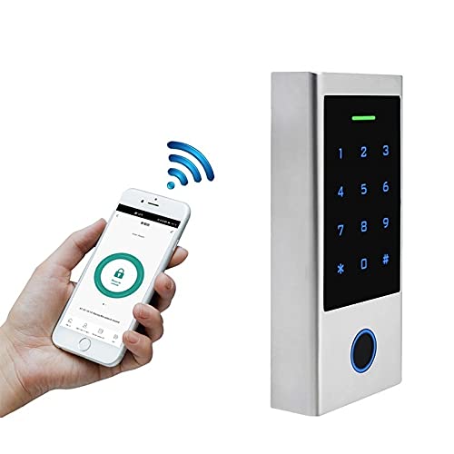 MATHFEL Smart Lock Zugangssystem mit Fingerabdruck & RFID – Elektronisches Türschloss für Haustür, IP66, Code & Transponder, Elektrisches Türschloss Außen, Automatisches Smartes Türschloss von Mathfel