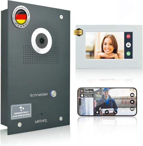 Mathfel IP WLAN Video Türsprechanlage 1-Familienhaus- Parent (1x7'' Monitor) von Mathfel