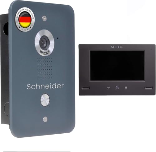 Mathfel Video Türsprechanlage mit Kamera und Türöffner, 7'' Farbmonitor, 4-Draht-Technik - Türklingel mit Kamera, Gegensprechanlage mit Türöffner Mathfel Video Türsprechanlage mit Kamera und Türöffner, 7'' Farbmonitor, 4-Draht-Technik - Türklingel mit Kamera, Gegensprechanlage mit Türöffner von Mathfel