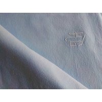 Flanellbettlaken Himmelblau Mit Monogramm Hg Vintage 1970Er Jahre von MathildaVintage