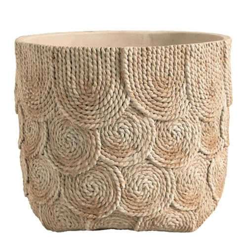 Mathilde M. OSA Übertopf aus Zement, cremefarben, groß, 31,5 x 31,5 x 26,5 cm von Mathilde M.