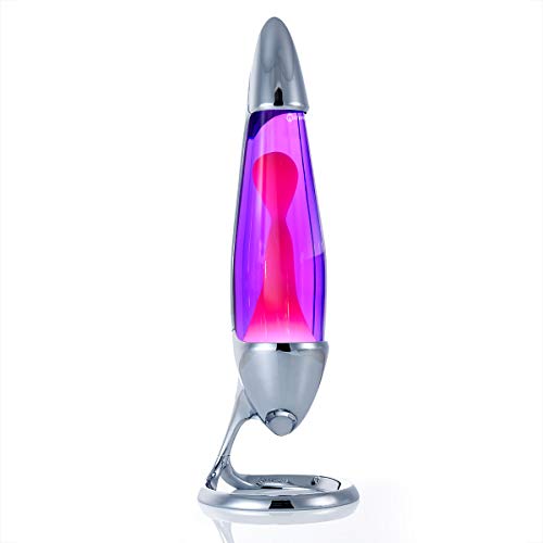 Mathmos Neo Lavalampe für Kinder und Erwachsene (Chrom - Violett/Pink) von Mathmos