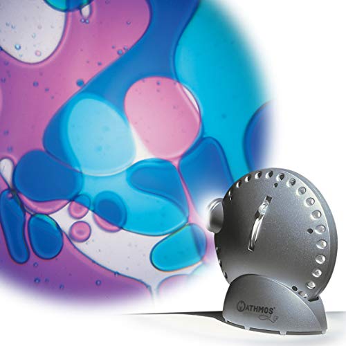 Mathmos Space Projektor in Silber mit Lavalampen Effekt Violett/Blau von Mathmos