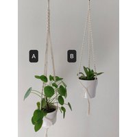 Makramee Blumenampel, Pflanzenhänger, Boho Style, Hängeampel von Matihandgemacht
