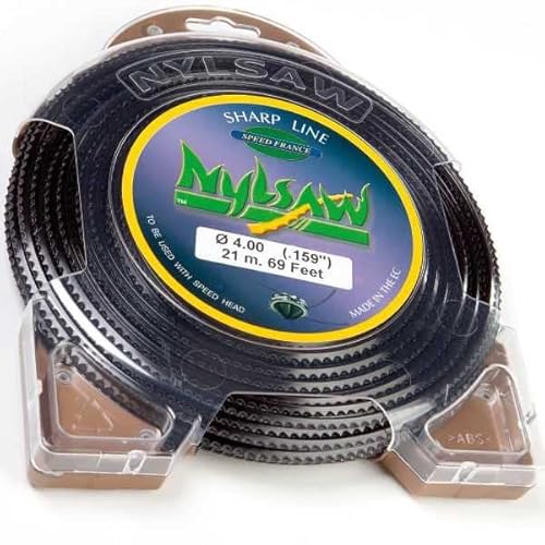 Nylonband Nylsaw 4 mm x 21 m gewelltem Blisterverpackung Faden Motorsense von Matijardin