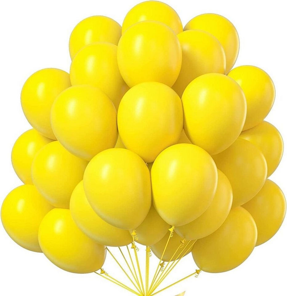 Matissa & Dad Luftballon Luftballon 100er Pack Latex Luftballons für allgemeine Partydekoration, Durchmesser: 25 cm von Matissa & Dad