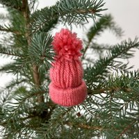 Set 5 Kleine Rosa Hüte, Neujahr Girlande Am Weihnachtsbaum, Weihnachtsbaumschmuck, Weihnachtsschmuck, Weihnachtskugeln, Handwerk Hängen von MatlaHomeDecor