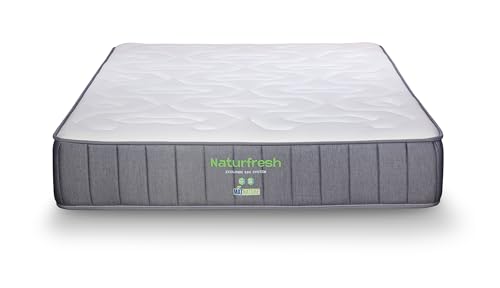 Matnature Naturfresh Viskoelastische Matratze mit Taschenfederkernen, Höhe 23 cm, maximaler Komfort, atmungsaktiv, milbendicht, ergonomisch, mittlere bis hohe Festigkeit, hergestellt in Spanien von Matnature