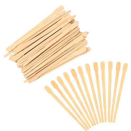 Matogle 600 Stück Wachs Spatel Holzspatel Haarentfernung waxing Handwerk sticks zum Auftragen von Wachs Creme und Zuckerpaste für Haarentfernung Entharrung Augenbrauen Gesicht und Bastelarbeit von Matogle