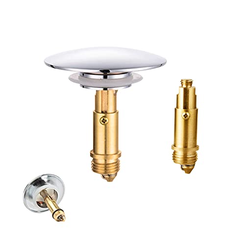 Matogle Waschbeckenstöpsel Badewannenstöpsel Waschbecken Stöpsel Verschluss Badewanne Abflussstöpsel Popstopper Ø 69mm Universal Ablaufgarnitur Waschbecken Pop Up ohne Überlauf Abflussstopfen von Matogle