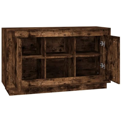 Matomn Sideboard Räuchereiche 102x35x60 cm Holzwerkstoff Schlafzimmer von Matomn