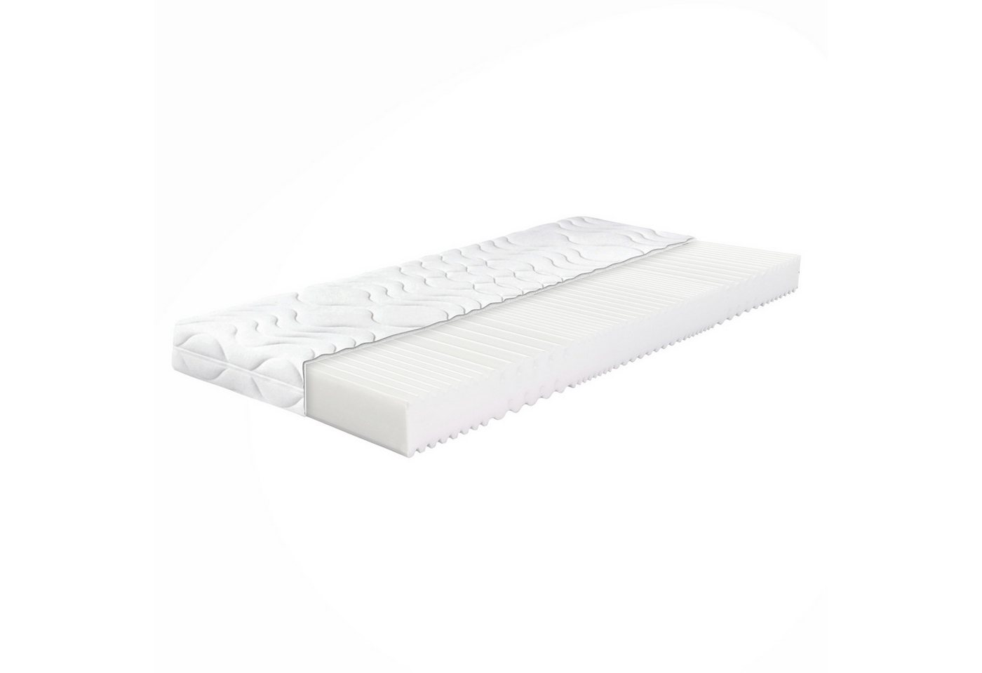 Kaltschaummatratze Rio Basic 7 Zonen Kaltschaum Matratze 90x200cm 140x200cm, Matratzen Perfekt, 14 cm hoch, gut stützender Kaltschaumkern mit 7 Zonen von Matratzen Perfekt