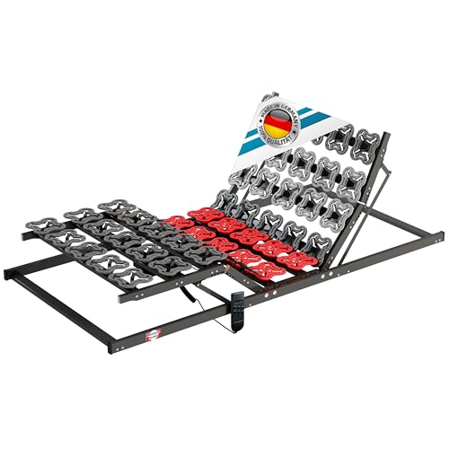 Matratzen Perfekt 5 Zonen elektrischer Tellermotorrahmen Terra Med T-Flex - 100 x 200 cm Federteller Härteregulierung 200 Kg belastbar 12,5 cm Höhe von Matratzen Perfekt