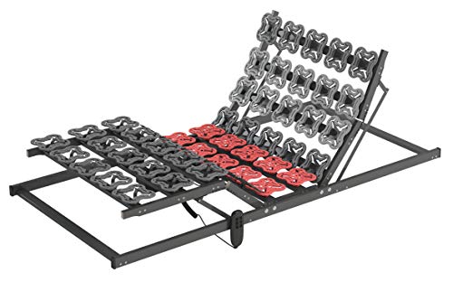 Matratzen Perfekt 5-Zonen Lattenrost elektrisch verstellbar und orthopädisch, 80 x 200 cm – elektrischer Bettenrost mit Motorrahmen und verstellbaren Federtellern von Matratzen Perfekt