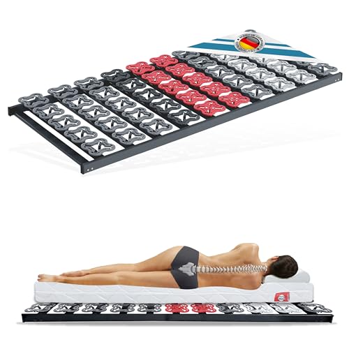 Matratzen Perfekt 5 Zonen Unverstellbarer Tellerrahmen Terra Med T-Flex - Federteller 200 Kg belastbar 12,5 cm Höhe Härteregulierung (90 x 200) von Matratzen Perfekt