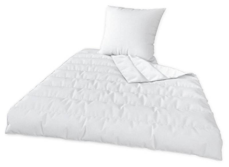 Matratzen Perfekt Kunstfaserbettdecke Microfaserbettdecke + Kopfkissen GANZJAHRES Bett 135x200 cm, Microfaser von Matratzen Perfekt