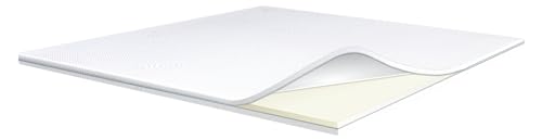 Matratzen Perfekt Viscoschaum Topper Silver Fresh, 180 x 200 cm – komfortable & allergikerfreundliche Memory Foam Matratzenauflage mit Silber-Ionen, Höhe 6,5 cm von Matratzen Perfekt