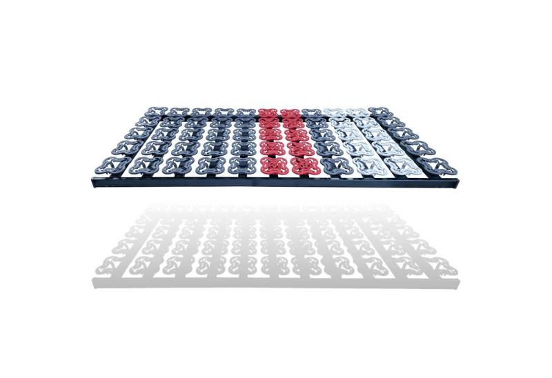 Tellerlattenrost anpassungsfähiger T-Flex, NV Lattenrost de Luxe bis 300 KG Tragkraft, Matratzen Perfekt, Module im Hüftbereich stufenlos verstellbar von Matratzen Perfekt