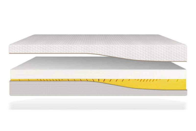 Visco-Matratze Kaltschaum Matratze 900, extra hoch mit 9 Zonen & hohes Raumgewicht, Matratzen Perfekt, 26 cm hoch, Komfortmatratze mit 10cm Viscoschicht auf 15cm Kaltschaumkern von Matratzen Perfekt