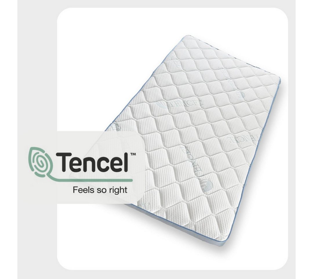 MatratzenL.A.B®, Topper TENCEL™ Lyocell® Premium Bezug, 160 x 200, H4/H5 sehr fest, 12 cm hoch, Kaltschaum, Matratzentopper ideal für Ihre Boxspringbett. klebstofffrei von MatratzenL.A.B®
