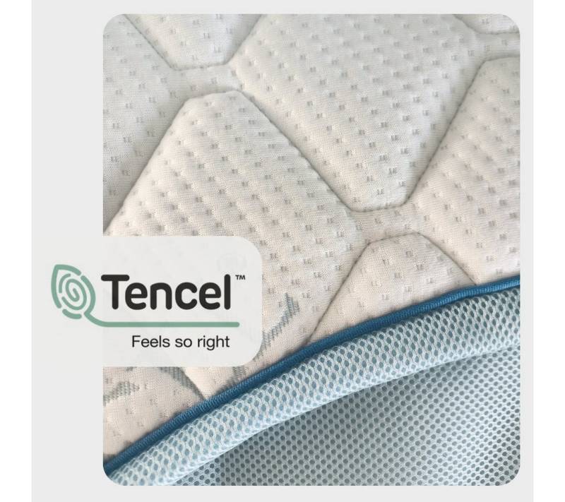 MatratzenL.A.B®, Topper TENCEL™ Lyocell® Premium Bezug H5 & H6 extra hart, 12 cm hoch, Kaltschaum und Kokosschicht, Matratzentopper ideal für Ihre Boxspringbett von MatratzenL.A.B®