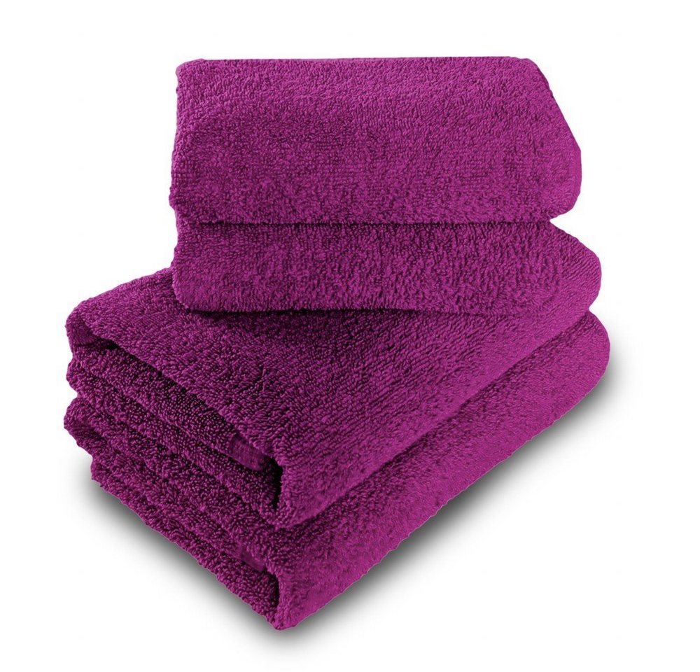 MatratzenL.A.B® Handtuch Set 400 g/m² Blauer Schwan®, 100% Baumwolle (2x Handtuch 50x100 cm und 2x Duschtuch 70x140 cm, 4-St), Frottee, mit Aufhänger, 20 Farben, einzeln verpackt von MatratzenL.A.B®