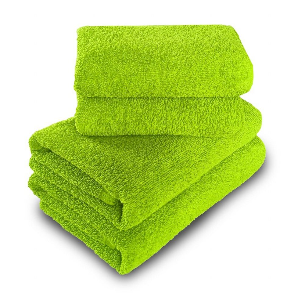 MatratzenL.A.B® Handtuch Set 500 g/m², 100% Baumwolle (2x Handtuch 50x100 cm und 2x Duschtuch 70x140 cm, 4-St), einzeln verpackt, 25 Farben zur Auswahl von MatratzenL.A.B®