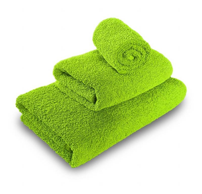MatratzenL.A.B® Handtuch Set 500 g/m² Blauer Schwan®, 100% Baumwolle (1x Gästetuch + 1x Handtuch + 1x Duschtuch, 3-St), Frottee, mit Aufhänger, einzeln verpackt von MatratzenL.A.B®