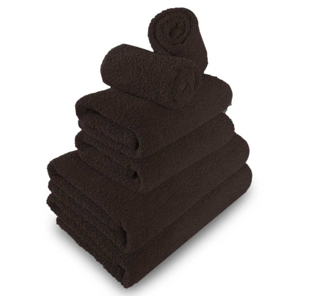 MatratzenL.A.B® Handtuch Set 500 g/m², 100% Baumwolle (2x Gästetuch + 2x Handtuch + 2x Duschtuch, 6-St), Frottee, mit Aufhänger, einzeln verpackt von MatratzenL.A.B®