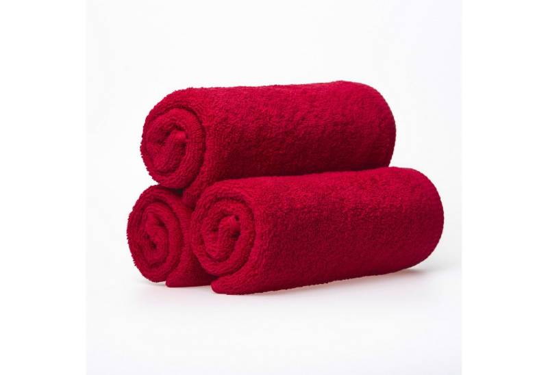 MatratzenL.A.B® Handtuch Set 500 g/m² Blauer Schwan®, 100% Baumwolle, Frottee, doppelt genähter Rand, mit Aufhänger, 30 Farben von MatratzenL.A.B®