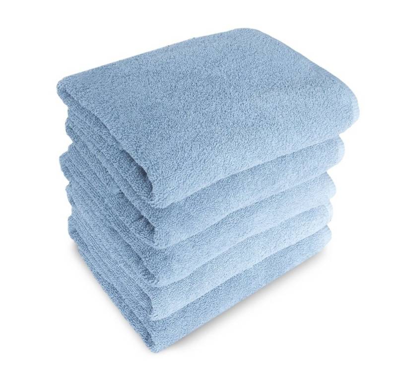 MatratzenL.A.B® Handtuch Set GMZ 500 g/m² Blauer Schwan®, 100% Baumwolle (1er oder 5er Set), Handtuch 50x100 cm oder Duschtuch 70x140 cm von MatratzenL.A.B®